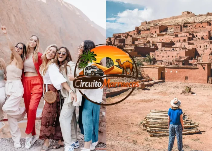 Kasbah de Ait Ben Haddou y paisaje de las Gargantas del Dades durante el Tour Marruecos en 9 Días desde Casablanca