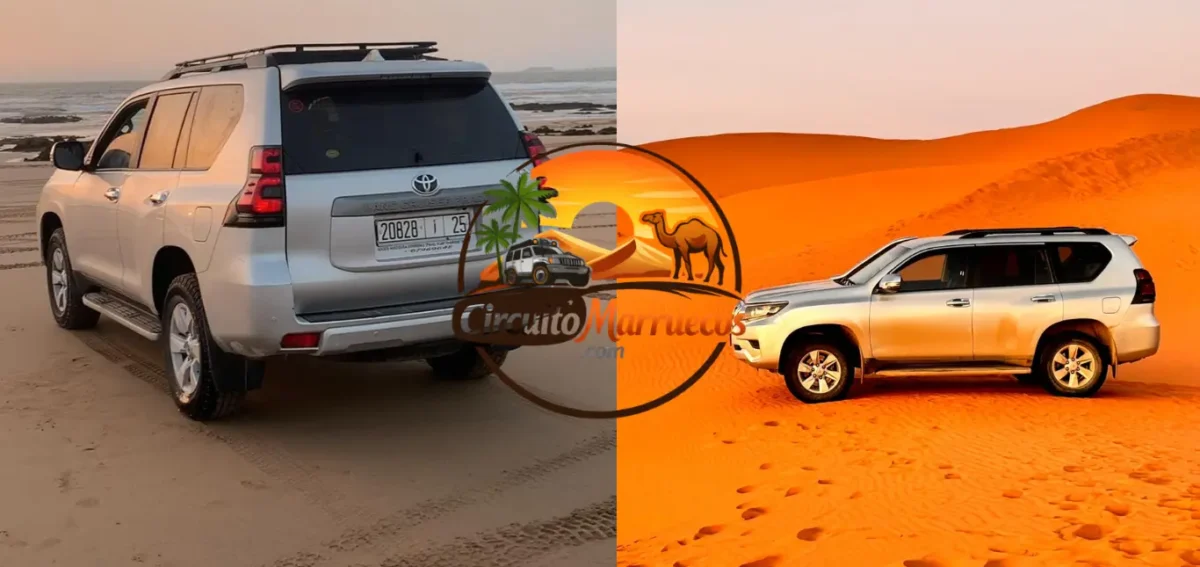 Vehículos para Tours por Marruecos – Circuito Marruecos Vehículo 4x4 de Circuito Marruecos utilizado para tours privados y circuitos por Marruecos